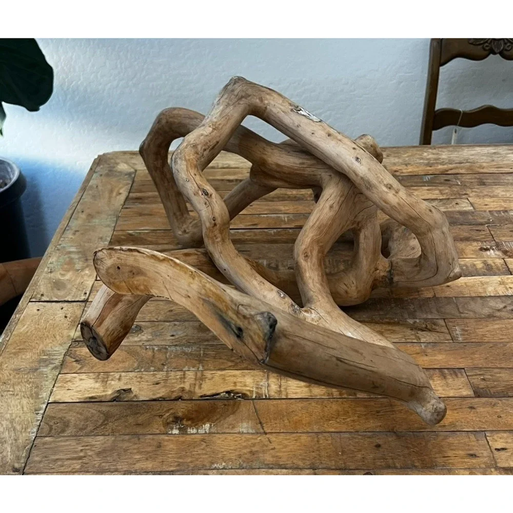 Large Organic Free Form Wood Sculpture Natural 21